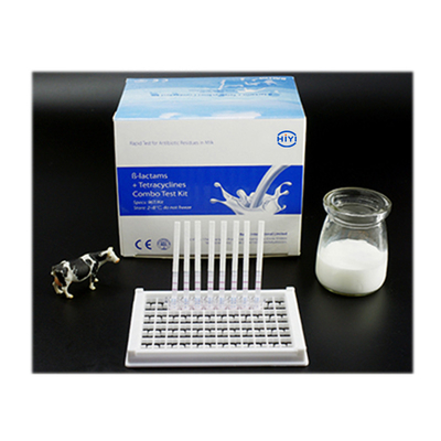 分急速なミルクおよび酪農場の2つのタイプ抗生物質の残余を検出するベータLactam+Tetracyclineコンボ テスト ストリップ7-10